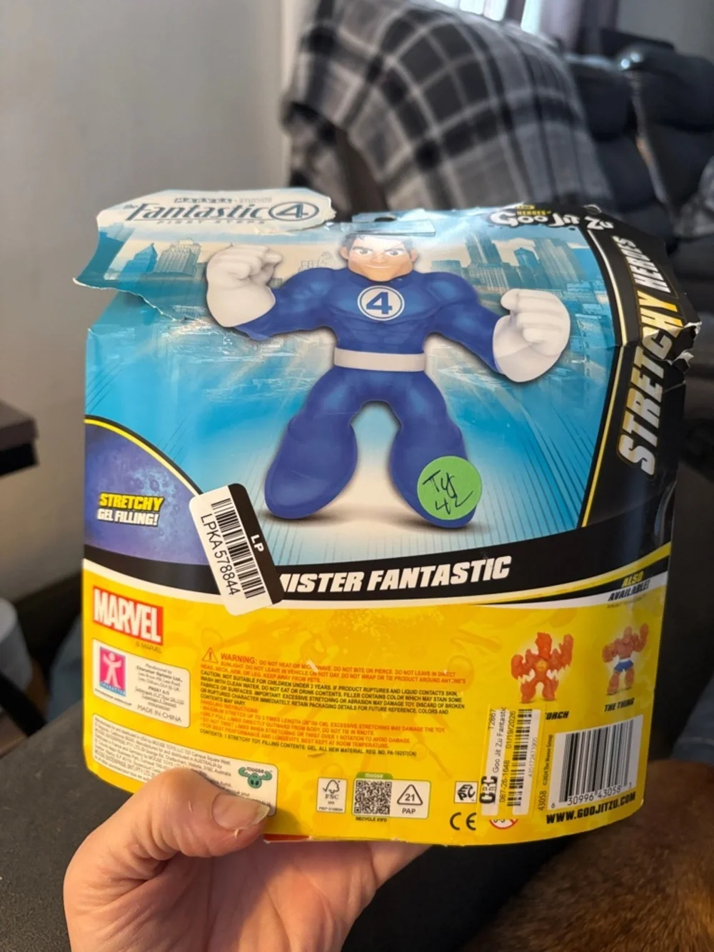 Marvel Mister Fantastic Stretch Figure – Blue & White